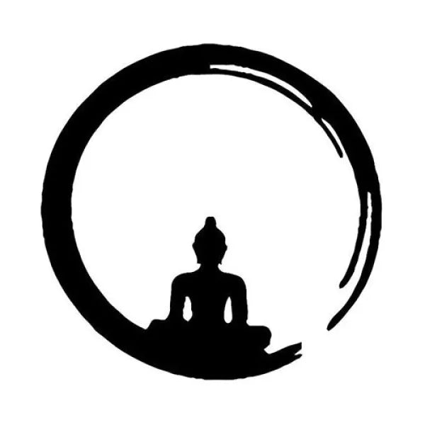 Autocollant-Bouddha-Cercle-Enso