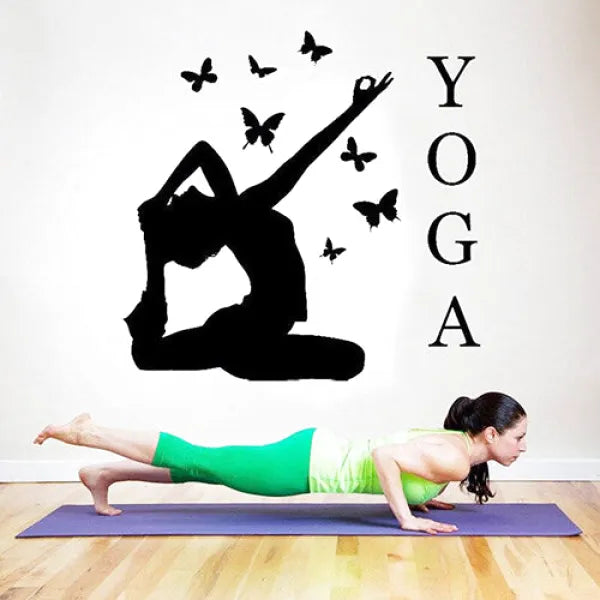 Autocollant-Mural-Yoga