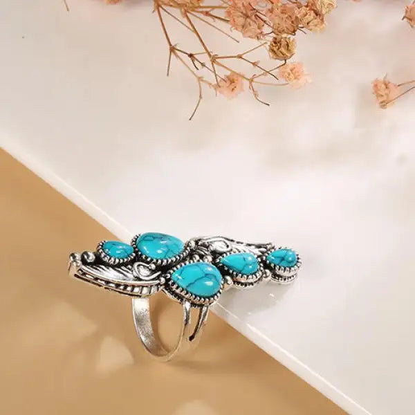 Bague-Bien-être-Turquoise-Bleu