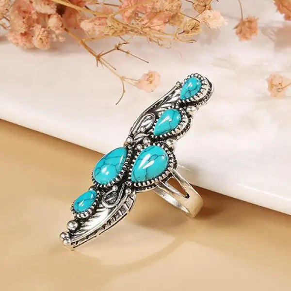 Bague-Bleu-Turquoise-Femme