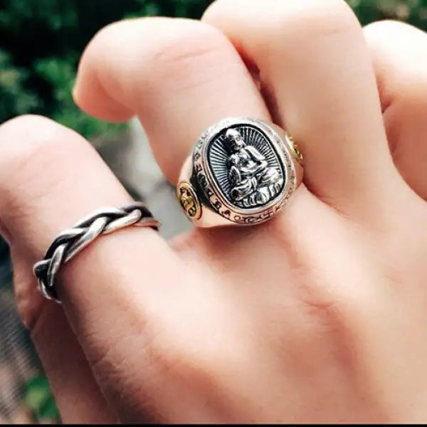 Bague-Bouddha-en-Argent-Sterling-925