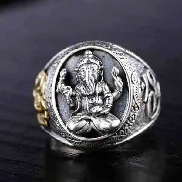 Bague-Dieu-Ganesh-Éléphant-Grande-Taille