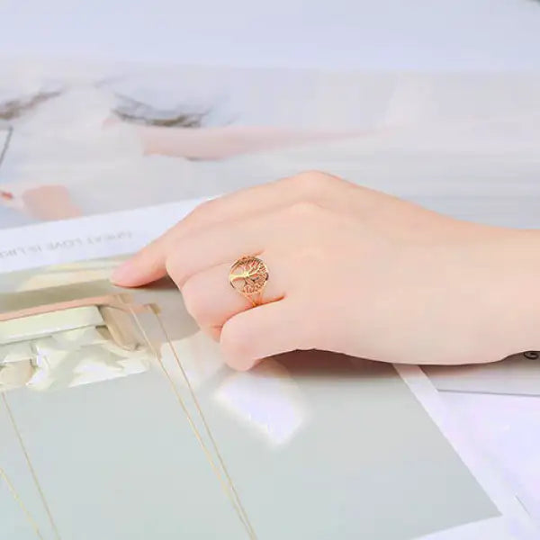 Bague-Féminine-avec-Arbre-de-Vie