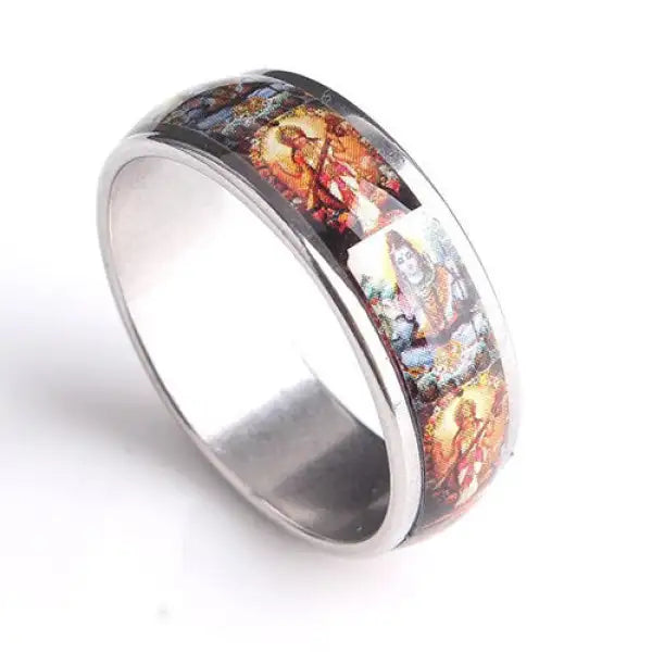 Bague-Représentation-Bouddha-Acier