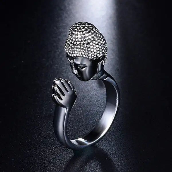 Bague-Tête-Bouddha-Méditation