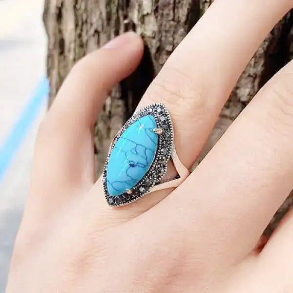 Bague-en-Acier-avec-Pierre-Turquoise-Bleue