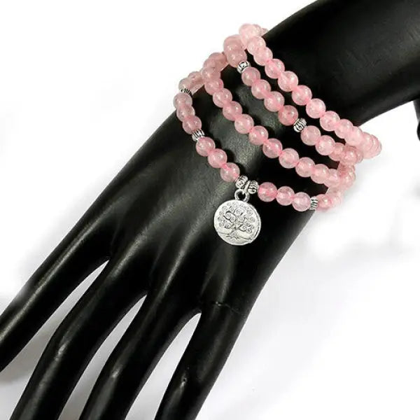 Bracelet-Mala-Yoga-Quartz-Rose