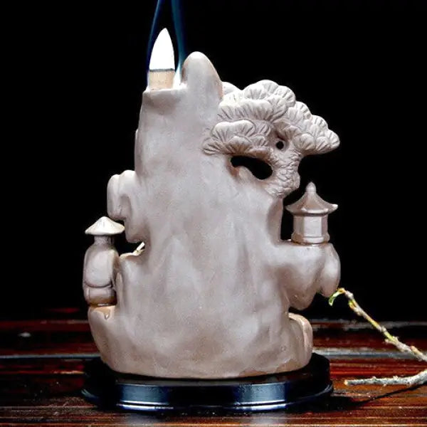 Brûleur-Encens-Cascade-Fumée-Céramique