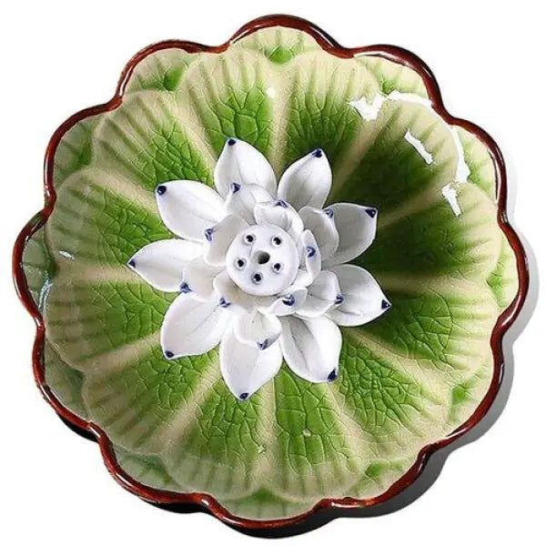 Bruleur-Encens-Fleur-Lotus-Vert
