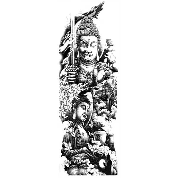 Grand-Tatouage-Bouddha-Détails-Bras