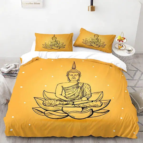 Housse-de-Couette-Bouddha-et-Lotus