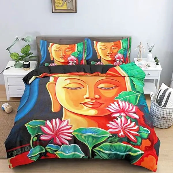 Housse-de-Couette-Peinture-Bouddha