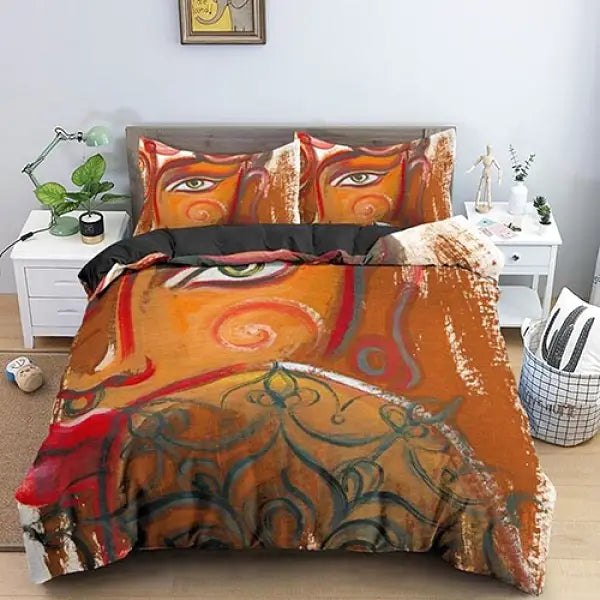 Housse-de-Couette-Peinture-Divinité-Bouddhiste