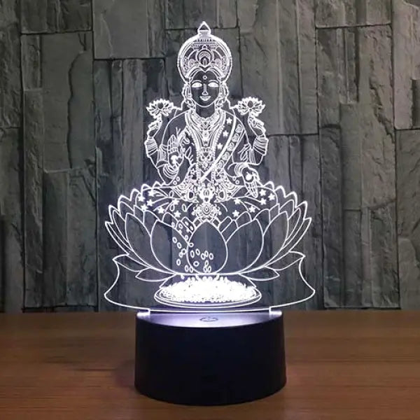 Lampe-Bouddha-Lotus-Blanc