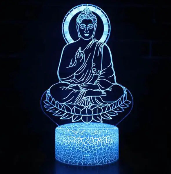 Lampe-LED-Bouddha-Méditation