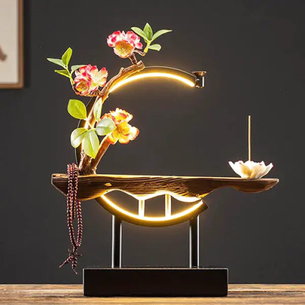 Lampe-Zen-avec-Fleurs