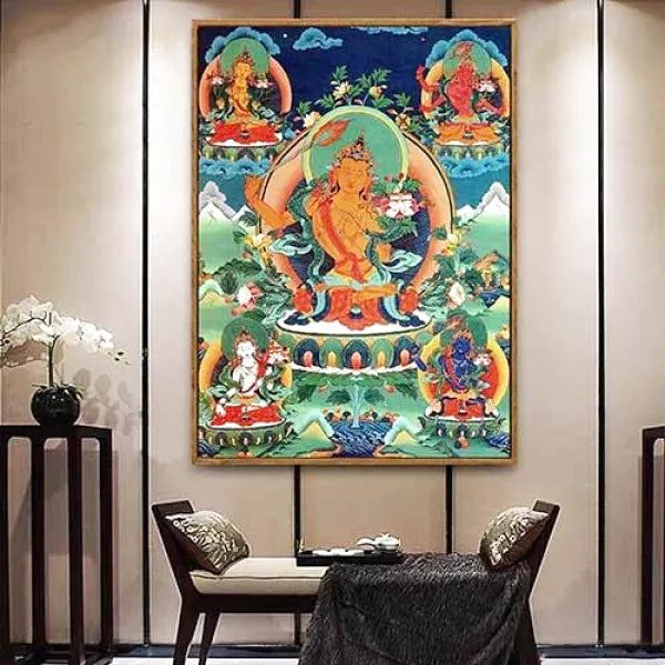 Peinture-Thangka-Culture-Bouddhiste