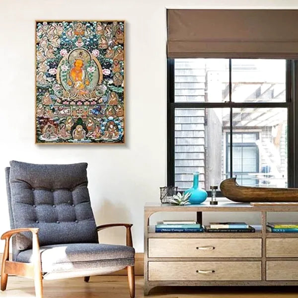 Peinture-Thangka-Divinité-Chenrezig