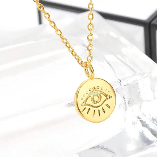 Pendentif-Œil-Protecteur-Or