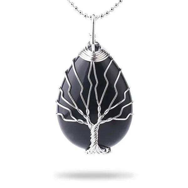 Pendentif Onyx Noir Le Temple Du Bouddha - Main Image