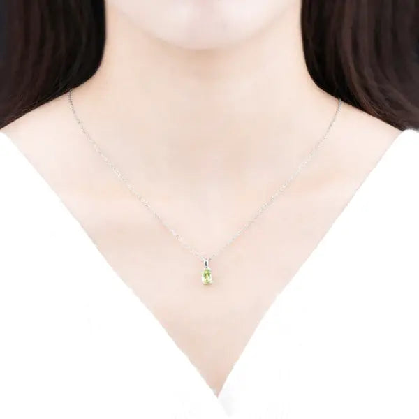 Pendentif-Péridot-Femme