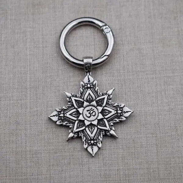 Porte-Clef-Croix-Symbole-Aum