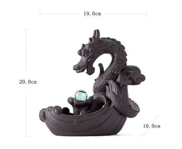 Porte-Encens-Animal-Dragon-Marron