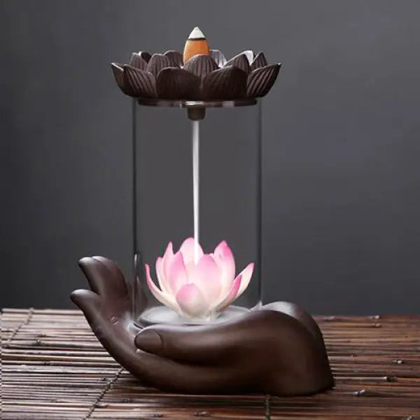 Porte-Encens-Fontaine-Lotus