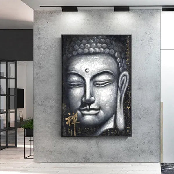 Portrait-de-Bouddha-sur-Toile
