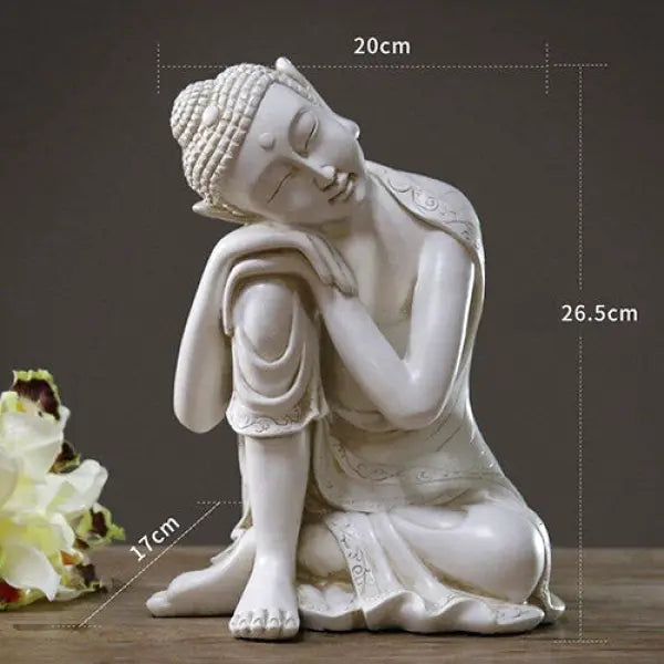 Statue-Bouddha-Blanche-26-cm
