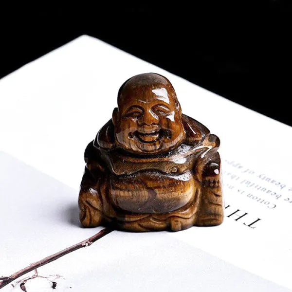 Statuette-Bouddha-Rieur-Oeil-de-Tigre