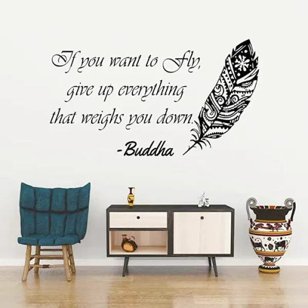 Sticker-Citation-Bouddha-Plume