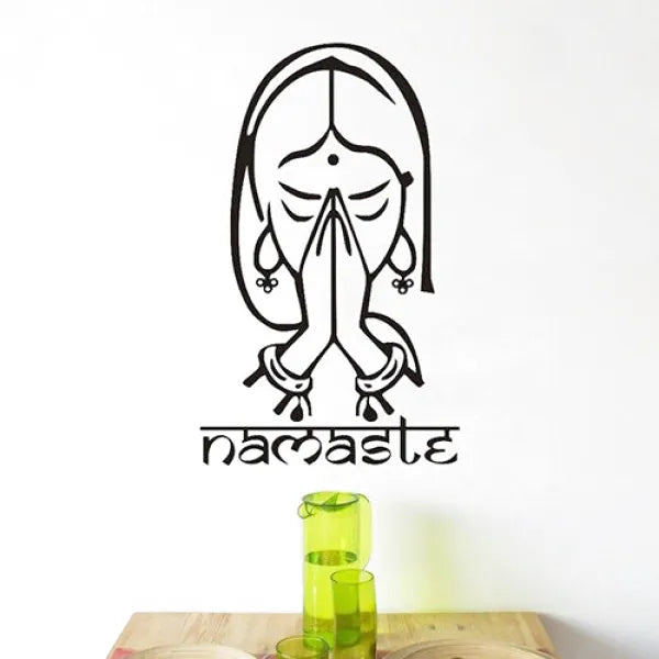 Sticker-Namasté-Femme-Méditation