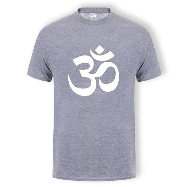 T-Shirt-Mantra-Om-Gris-et-Blanc