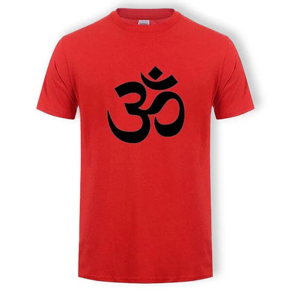 T-Shirt-Mantra-Om-Rouge-et-Noir