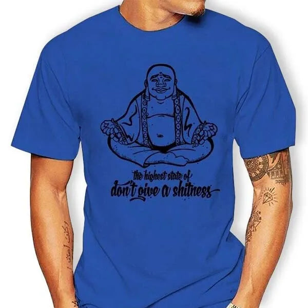 T-shirt-Bleu-Ciel-Bouddha-rieur