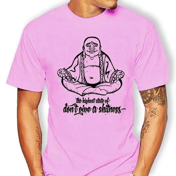 T-shirt-Rose-Bouddha-rieur