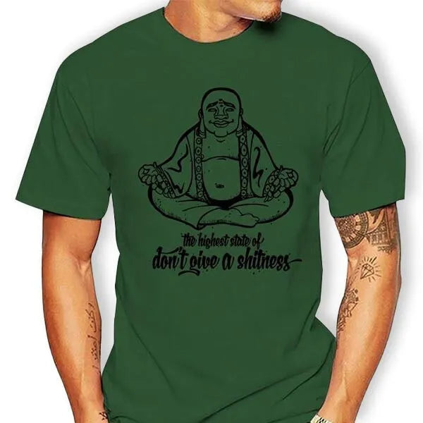T-shirt-Vert-Bouddha-rieur