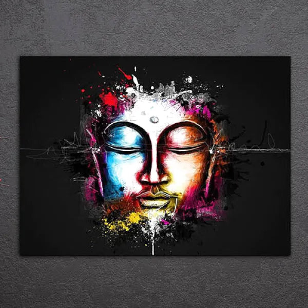 Tableau-Bouddha-Peinture-Art