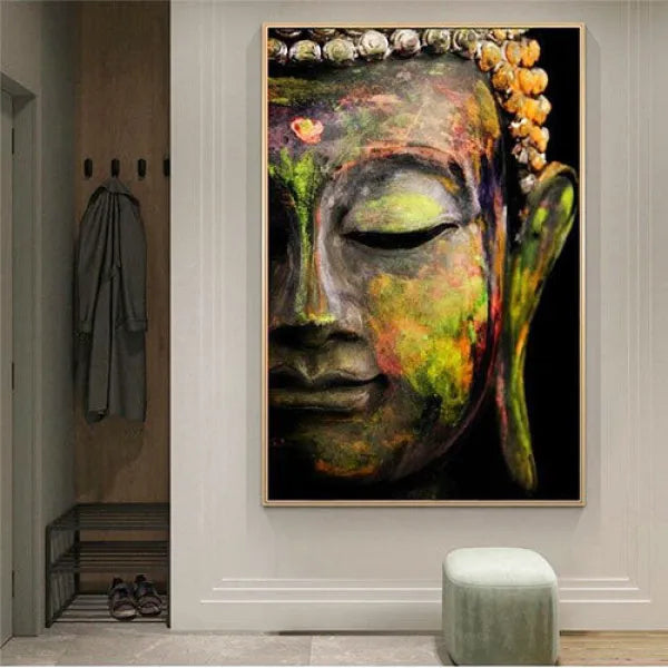 Tableau-Demi-Tête-Bouddha