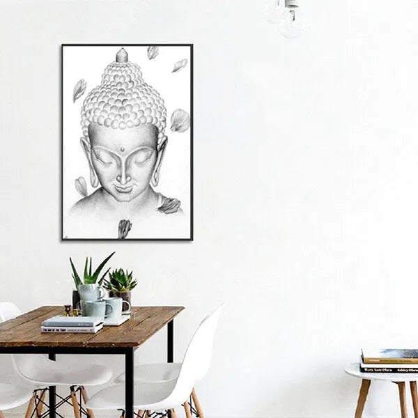 Tableau-du-Visage-de-Bouddha