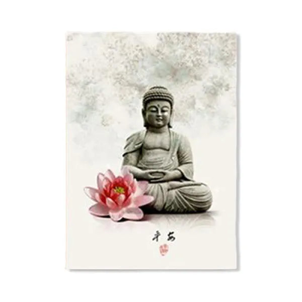 Tableau-Zen-Bouddha-Assis