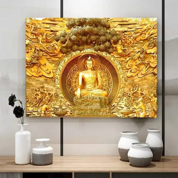 Tableau-zen-Bouddha-en-Or