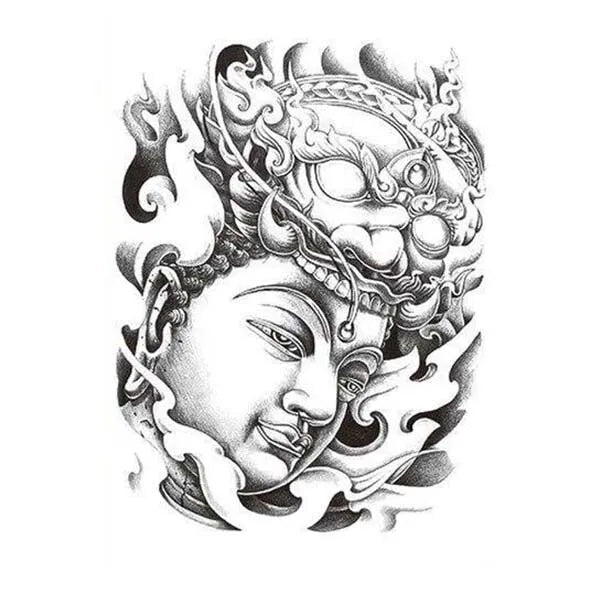 Tatouage-Mystic-Visage-Bouddha