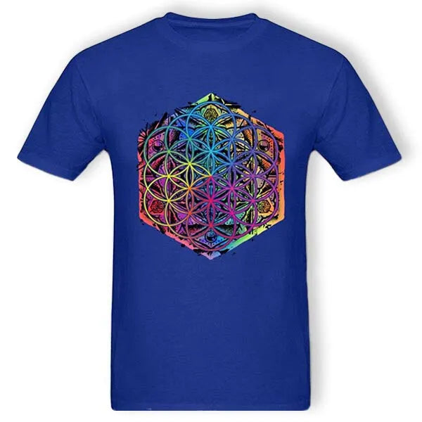 Tee-Shirt-Bleu-Mandala-Homme