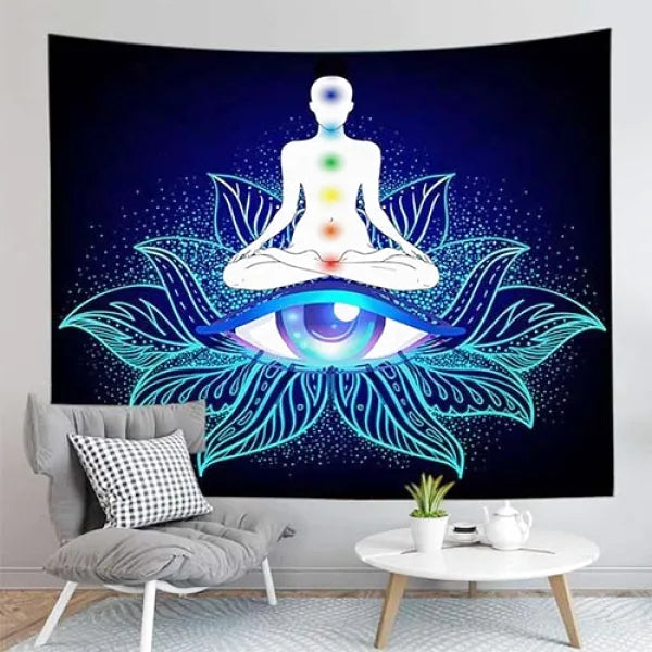 Tenture-Bouddha-Lotus-et-7-Chakras