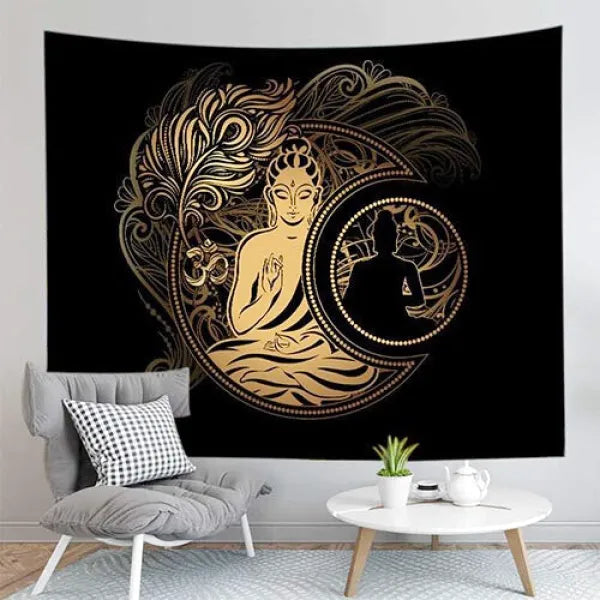 Tenture-Bouddha-en-Tissu