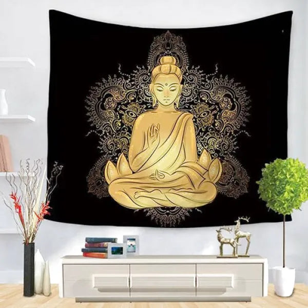 Tenture-Méditation-Bouddha-Tibétain