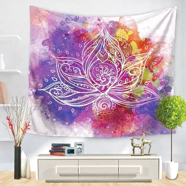 Tenture-Murale-Fleur-de-Lotus