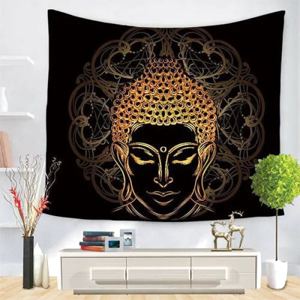 Tenture-Murale-Portrait-Bouddha